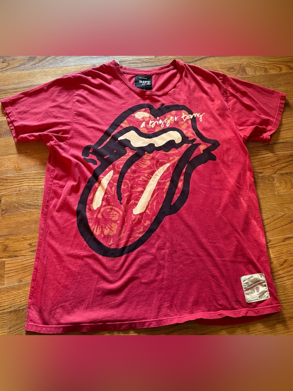 Riff Stars “The Rolling Stones A Bigger Bang” New York Tour Shirt, XXL, EUC